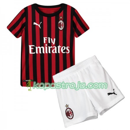 Billiga Fotbollströjor AC Milan Barn Hemma tröja 2019/20 Kortärmad